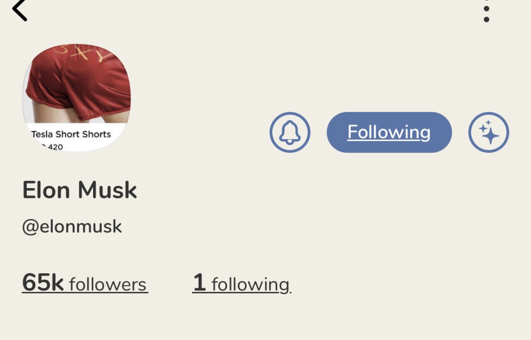 Elon Musk Clubhuose 65k followers